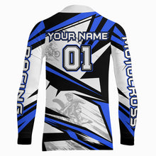 Load image into Gallery viewer, Blue Dirt Bike Racing Jersey Upf30+ Motocross Shirt Men Kid Women Off-Road Jersey XM279