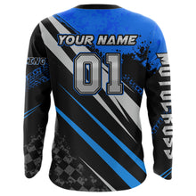 Load image into Gallery viewer, Dirt Bike MX Racing Jersey Blue Upf30+ Motocross Shirt Women Kid Off-Road Shirt XM280