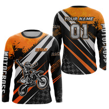 Load image into Gallery viewer, Dirt Bike MX Racing Jersey Orange Upf30+ Motocross Shirt Women Kid Off-Road Shirt XM280