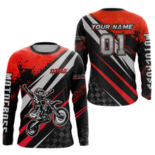 Load image into Gallery viewer, Dirt Bike MX Racing Jersey Red Upf30+ Motocross Shirt Women Kid Off-Road Shirt XM280