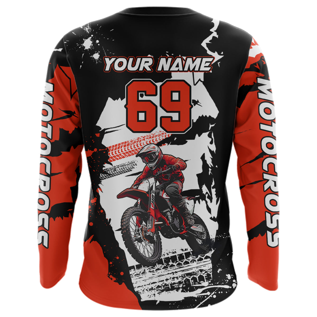 Dirt Bike Racing Jersey Red Upf30+ Motocross Shirt Men Kid Women Off-Road Jersey XM281