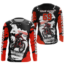 Load image into Gallery viewer, Dirt Bike Racing Jersey Red Upf30+ Motocross Shirt Men Kid Women Off-Road Jersey XM281