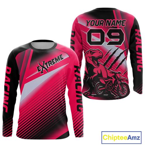 Pink Motocross Racing Jersey Custom Dirt Bike Jersey Men Kid Women Off Road Jersey XM366
