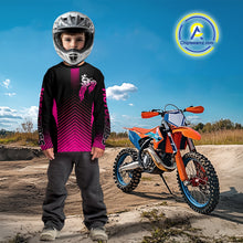 Load image into Gallery viewer, Pink Motocross Racing Jersey Custom Dirt Bike Jersey Kid Women Men Off Road Jersey XM369