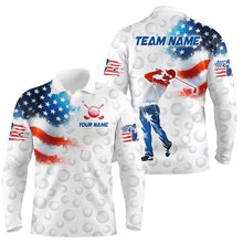 Load image into Gallery viewer, Custom Golf Polo Shirt American Golf Shirts for Men Women US Golf Patriotic Polo Shirt MMG05