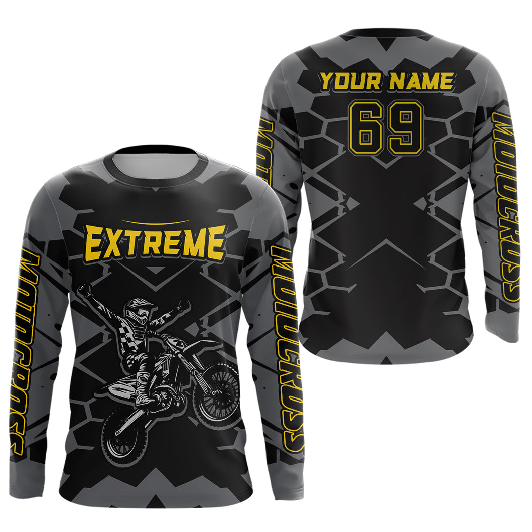 Motocross Racing Jersey Custom Dirt Bike Motorcycle Riding Shirt For Kid Men Women XM297
