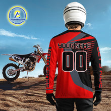 Load image into Gallery viewer, Red Motocross Racing Jersey Custom Dirt Bike Jersey Men Kid Women Off Road Jersey XM359