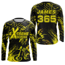 Load image into Gallery viewer, Motocross Racing Jersey Yellow Upf30+ Men Women Kid Dirt Bike Shirt Motorcycle Jersey XM200