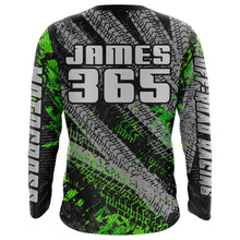 Load image into Gallery viewer, Kid Men Motocross Jersey Upf30+ Off-road Racing Jersey Dirt Bike Green Motorcycle Shirt XM242