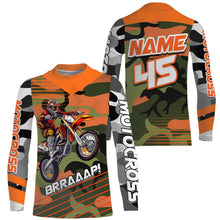 Load image into Gallery viewer, Camo Motocross Racing Jersey UPF30+ Youth Dirt Bike Shirt Kid Women Men Off-road Jersey XM132