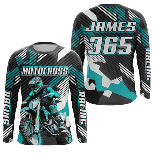 Custom Racing Jersey Motocross UPF30+ Motorcycle Shirt Youth Men Off-Road Dirt Bike Jersey XM142