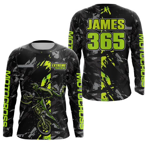 Motocross Dirt Bike Racing Jersey Men Kid Youth UPF30+ Custom Off-road MX Jersey XM190