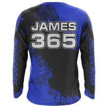Load image into Gallery viewer, Blue Motocross Racing Jersey Men Kid Upf30+ Dirt Bike Off-Road Shirt MX Jersey XM192