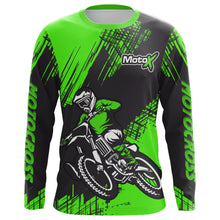 Load image into Gallery viewer, Green Motocross Racing Jersey Men Kid Upf30+ Dirt Bike Off-Road Shirt MX Jersey XM192