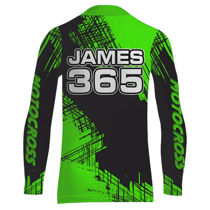Green Motocross Racing Jersey Men Kid Upf30+ Dirt Bike Off-Road Shirt MX Jersey XM192