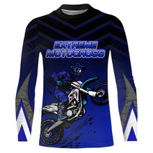 Load image into Gallery viewer, Blue Motocross Jersey UPF30+ MX Racing Shirt Kid Men Women Dirt Bike Riding Jersey XM230
