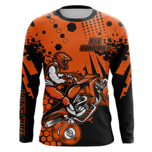 Load image into Gallery viewer, ATV Motocross Jersey Orange UPF30+ Kid Women Men Quad Bike Racing Jersey Off-road MX58