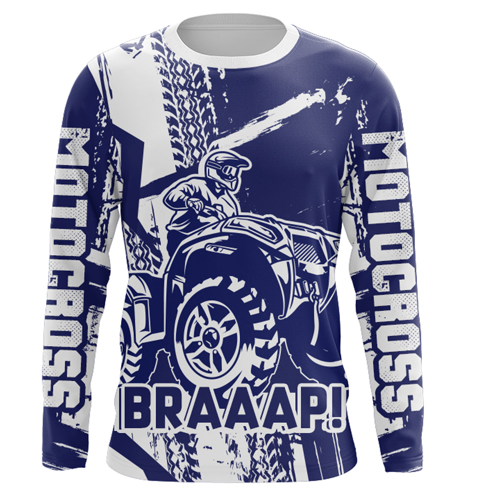 Custom ATV Racing Jersey Youth UPF30+ Quad Bike Shirt Men Kid Off-Road ATV Racing Jersey MX18