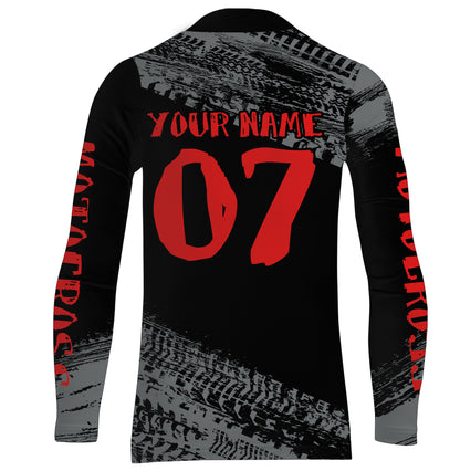 Motocross Jersey Kid Men Dirt Bike Racing Shirt Upf30+ Off-road Motorcycle Jersey Red XM202