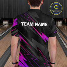 Load image into Gallery viewer, Purple Bowling Shirts for Women Men Custom Team Bowling Jerseys Personalized MBL175