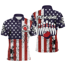 Load image into Gallery viewer, US Patriotic Bowling Shirts Custom American Bowling Jersey for Men Women Team MBL62