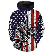 Load image into Gallery viewer, Patriotic Motocross Racing Hoodie Jersey for Men Women Dirt Bike Motorcycle Hoodie MH31