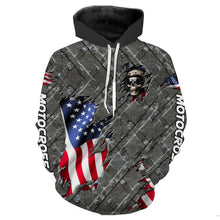 Load image into Gallery viewer, American Flag Motocross Racing Hoodie Jersey for Men Women Dirt Hoodie Patriotic MH32