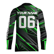 Load image into Gallery viewer, Green Motocross Racing Jersey Kid Women Men Upf30+ Youth Dirt Bike Off-Road Shirt XM54
