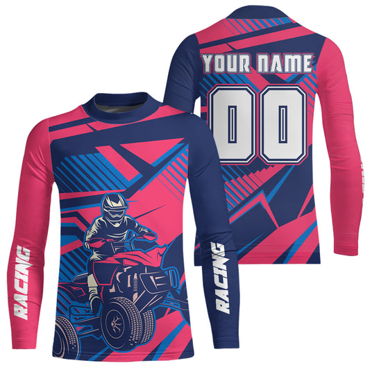 Blue&Pink ATV Racing Jersey ATV Riding Shirt for Kid Adult Youth Quad Bike ATV Jersey MX119