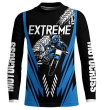Load image into Gallery viewer, Motocross Racing Jersey Blue Youth Men Kid UPF30+ Dirt Bike Shirt Off-Road Motorcycle Shirt XM211