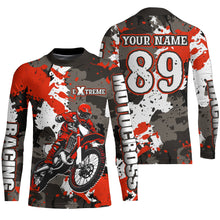 Load image into Gallery viewer, Camo Motocross Jersey Men Kid Women Upf30+ Dirt Bike Off-road Motorcycle Shirt XM319