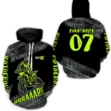 Load image into Gallery viewer, Lime Green Motocross Hoodie Jersey Men Women Motorcycle Hoodie Dirt Bike Hoodie Zip MH148