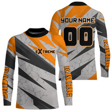 Load image into Gallery viewer, Custom Motocross Jersey Orange Dirt Bike Jersey for Men Kid Women Long Sleeves Upf30+ XM352