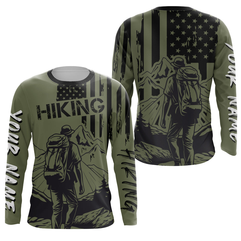 Patriotic Hiking Shirt for Men Women Upf30+ Short & Long Sleeve Hiking Clothes American HM22
