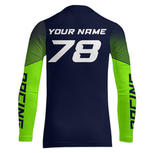 Load image into Gallery viewer, Green Motocross Racing Jersey Youth Men Women Dirt Bike Shirt Upf30+ Extreme Off-Road Racing Shirt XM310