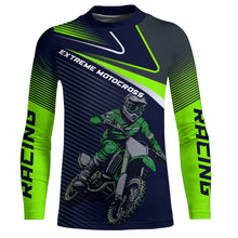 Load image into Gallery viewer, Green Motocross Racing Jersey Youth Men Women Dirt Bike Shirt Upf30+ Extreme Off-Road Racing Shirt XM310