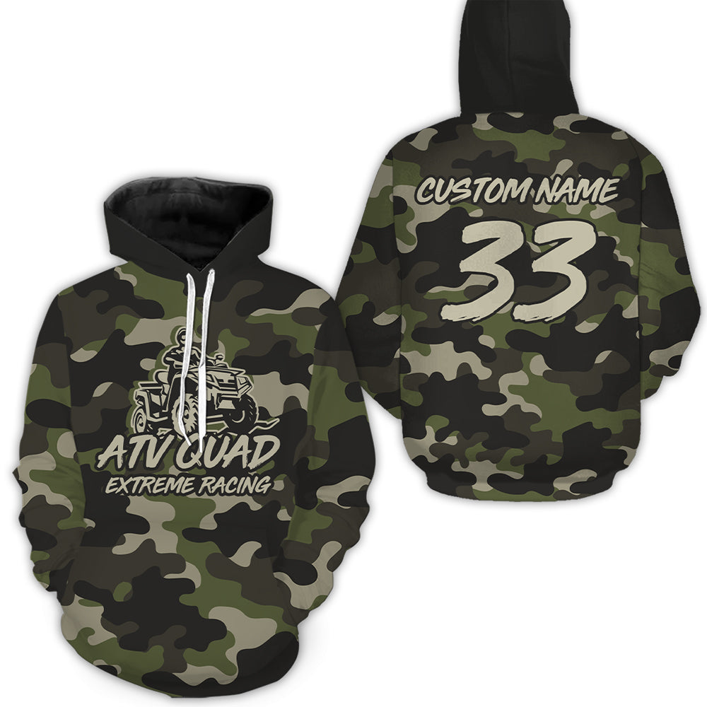 Custom ATV Motocross Hoodie for Men Women Quad Bike Shirt ATV Racing Hoodie MHATV08