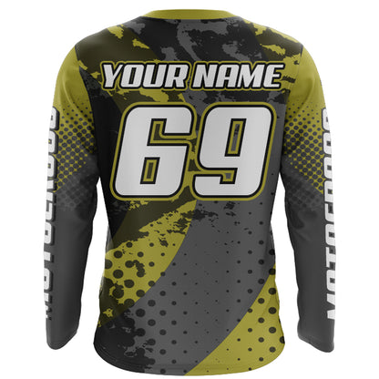 Custom Motocross Jersey Youth UPF30+ Racing Dirt Bike Shirt Men Kid Off-Road MX Riding Jersey XM153