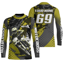 Load image into Gallery viewer, Custom Motocross Jersey Youth UPF30+ Racing Dirt Bike Shirt Men Kid Off-Road MX Riding Jersey XM153