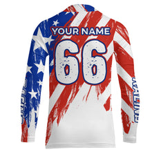 Load image into Gallery viewer, American Flag Motocross Racing Jersey UPF30+ Youth Women Men Kid Dirt Bike Shirt Patriotic XM104