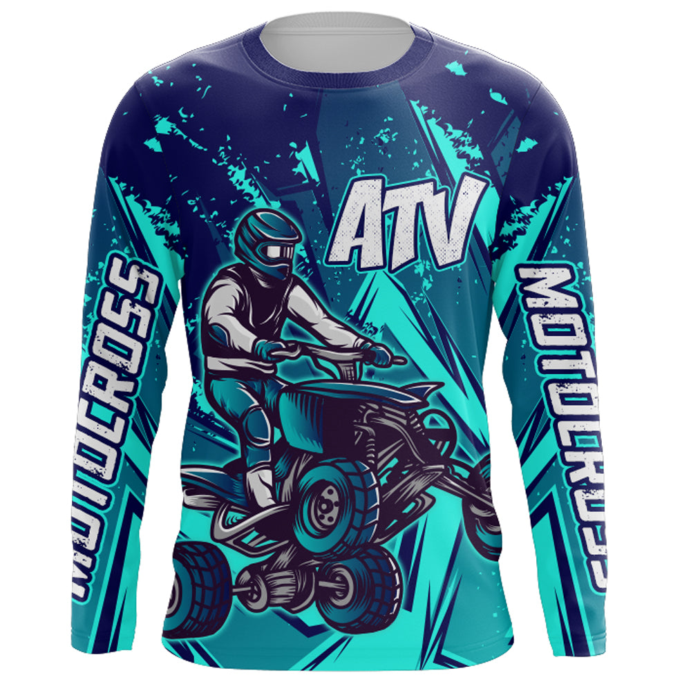 ATV Motocross Jersey Men Kid Women UPF30+ Quad Bike Shirt Off-Road ATV Racing Jersey MX07