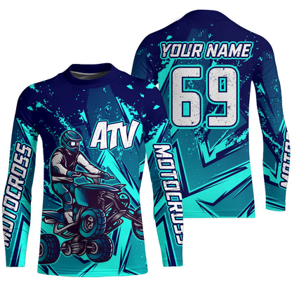 ATV Motocross Jersey Men Kid Women UPF30+ Quad Bike Shirt Off-Road ATV Racing Jersey MX07