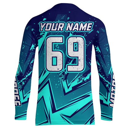 ATV Motocross Jersey Men Kid Women UPF30+ Quad Bike Shirt Off-Road ATV Racing Jersey MX07