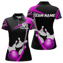 Load image into Gallery viewer, Purple Bowling Shirts for Men and Women Bowling Shirt Team Bowling Polo &amp; 1/4 Zip Shirt MBL36