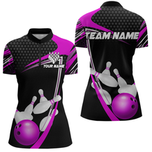Load image into Gallery viewer, Purple Bowling Shirts for Men and Women Bowling Shirt Team Bowling Polo &amp; 1/4 Zip Shirt MBL36