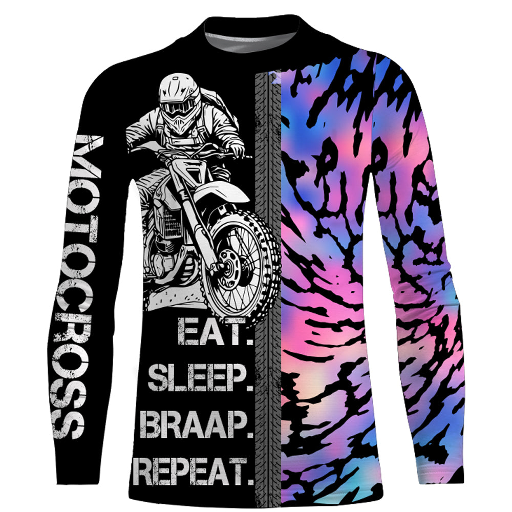Motocross Jersey Personalized UPF30+ Dirt Bike Racing Jersey Men Kid Motorcycle Shirt XM32