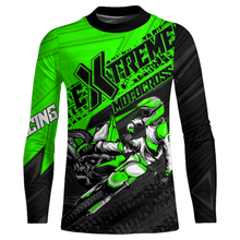 Load image into Gallery viewer, Green Motocross Racing Jersey Upf30+ Kid Men Women Dirt Bike Shirt Off-road Jersey XM285