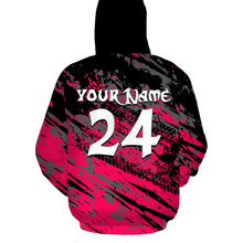 Load image into Gallery viewer, Custom Motocross Hoodie Personalized Pink Dirt Bike Racing Hoodie Men Women MH119