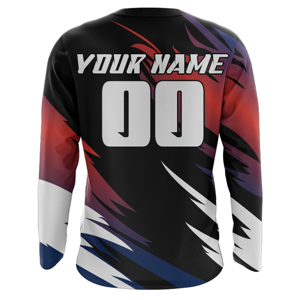 Motocross Jersey Red Upf30+ Men Women Kid Dirt Bike Shirt Extreme Racing Jersey Off-road XM42
