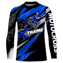 Load image into Gallery viewer, ATV Motocross Jersey Blue Upf30+ Kid Men Quad Bike Shirt Custom ATV MX Off-Road Jersey MX31
